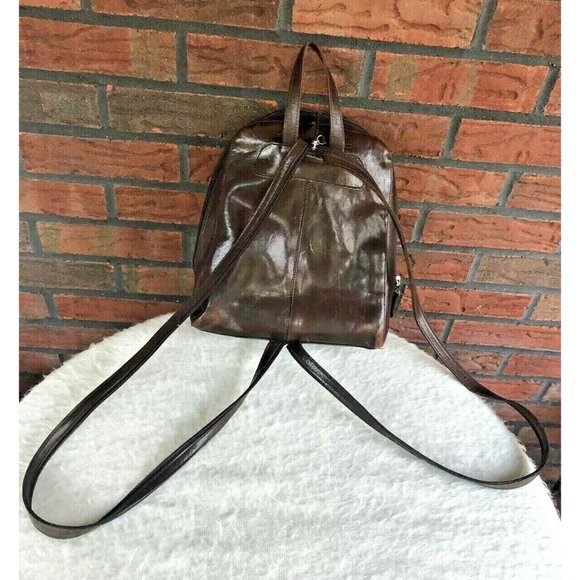 Aldo Bags Vintage Leather Backpack Convertible Knapsack Sling Ruck Sack Zip Rucksack Aldo